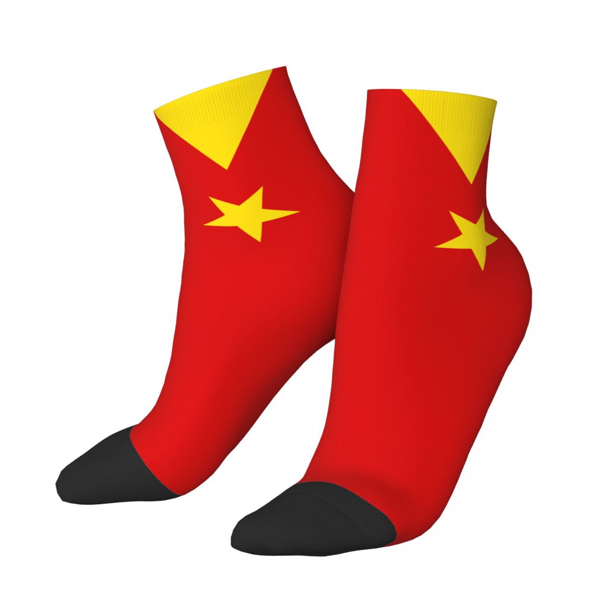 Autumn Winter Colorful Women Men Tigray Flag Ethiopian Short Socks Sweat Absorbing Skateboard Ankle Socks