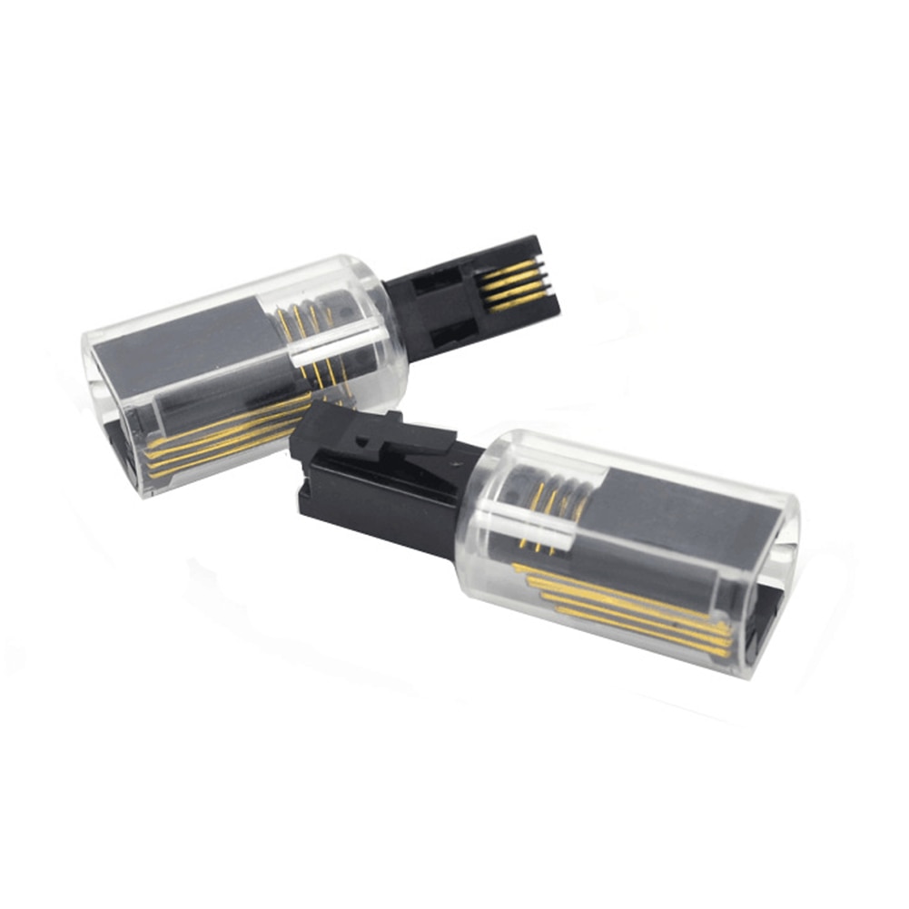 2pcs Anti Winding Office Telephone Cable Detangler Swivel Organisers Handle Connector Handset Coil 360 Degree Rotating Extended