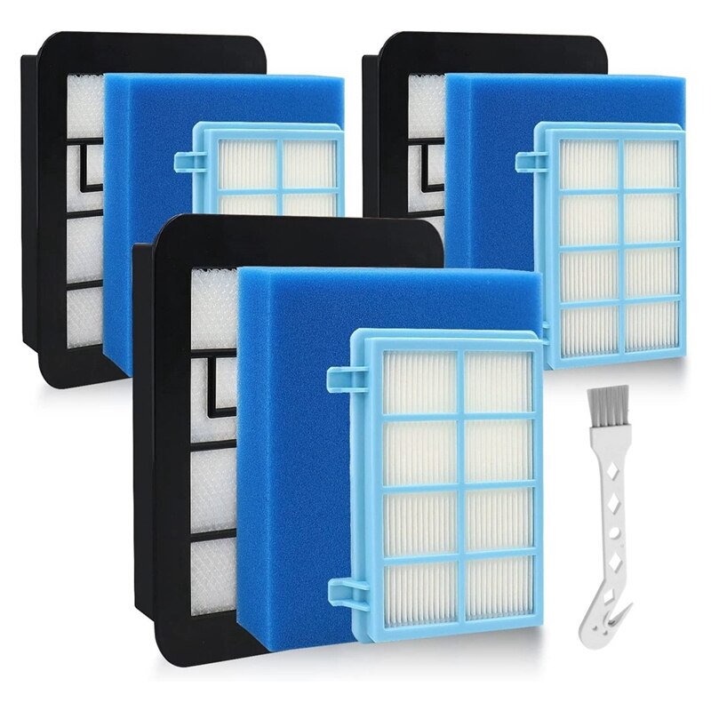 Replacement Filter Set For Powerpro Compact And Active Vacuum Cleaner FC8010/01 FC9331 FC9332 FC9555, FC9556