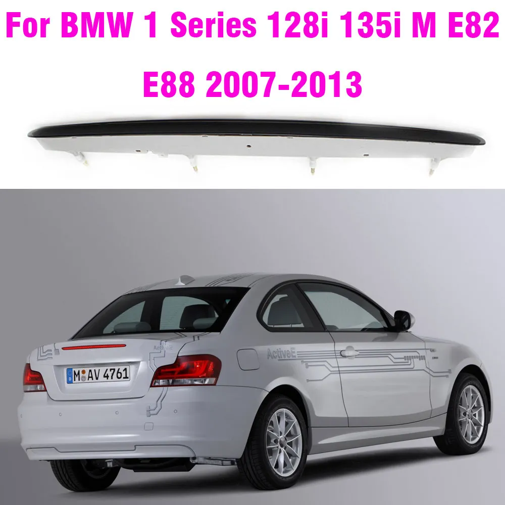 63257164978 For BMW E82 E88 Coupe Black Smoked LED Car Rear Boot Third Brake Light Lamp For BMW E82 E88 2007 2008 2009 -2013