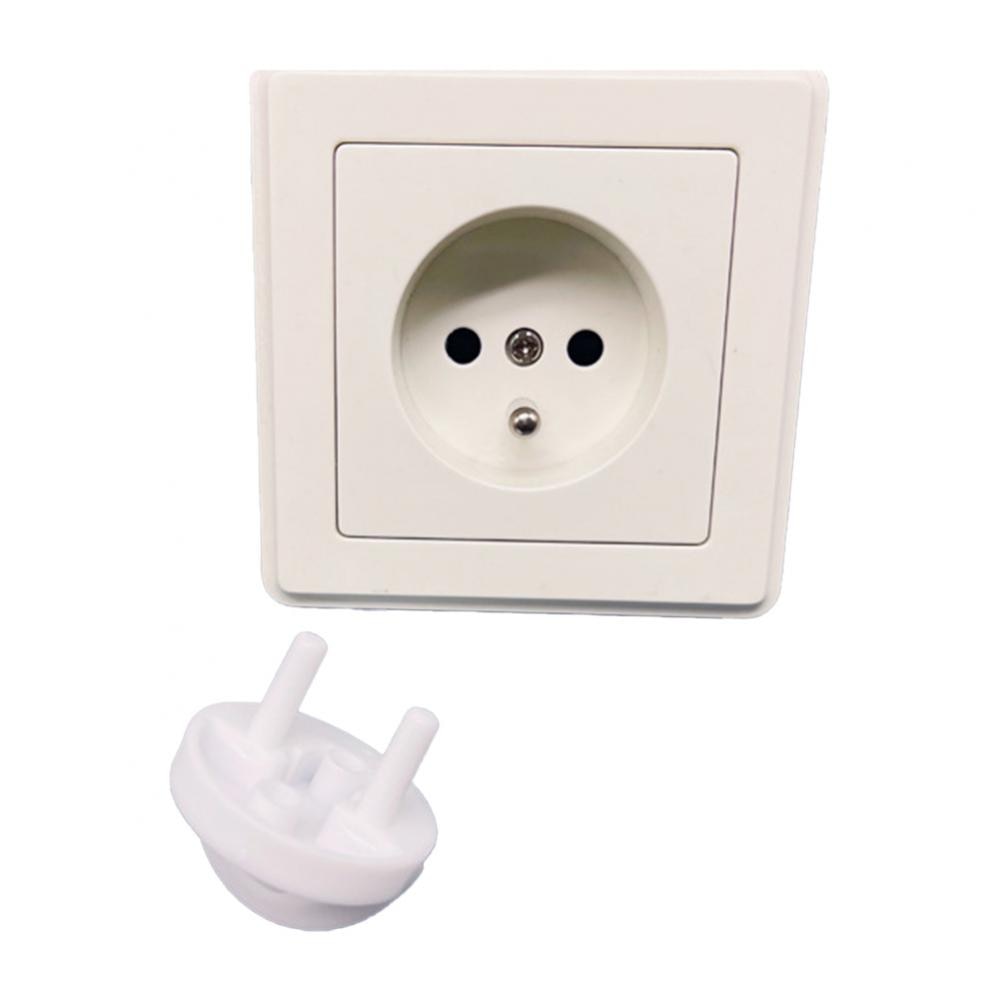 2/4/6PCS Infant And Baby Row Plug Cover Two-hole Safety Plug With Handle Plug Protective Cover