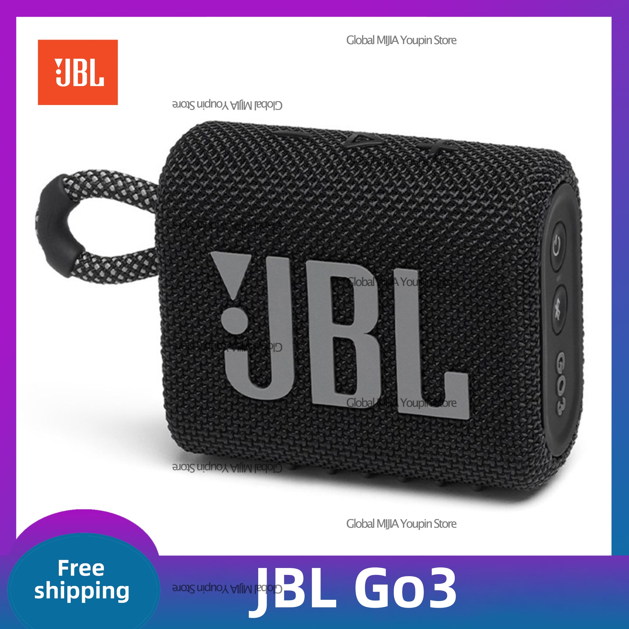 Original JBL GO 3 GO3 Wireless Bluetooth Speaker Subwoofer Outdoor Speakers IP67 Waterproof Mini Speaker Bass Sound Portable GO