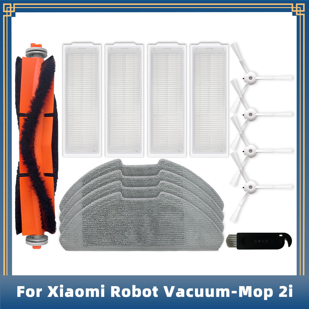 For Xiaomi Robot Vacuum-Mop 2i Replacement Spare Parts Main Side Brush Hepa Filter Mop Cloth Accessories Kits