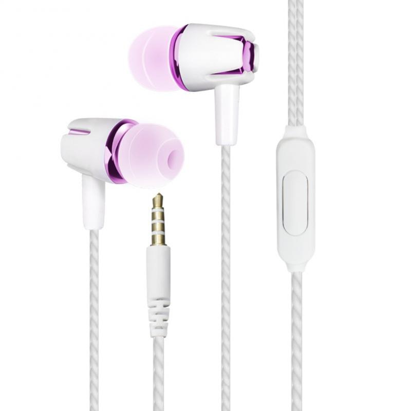 High-quality Earphone In Ear Soft Elegant Appearance Sports Earphones Silica Gel Headphones With Microphone Stereo Headphones