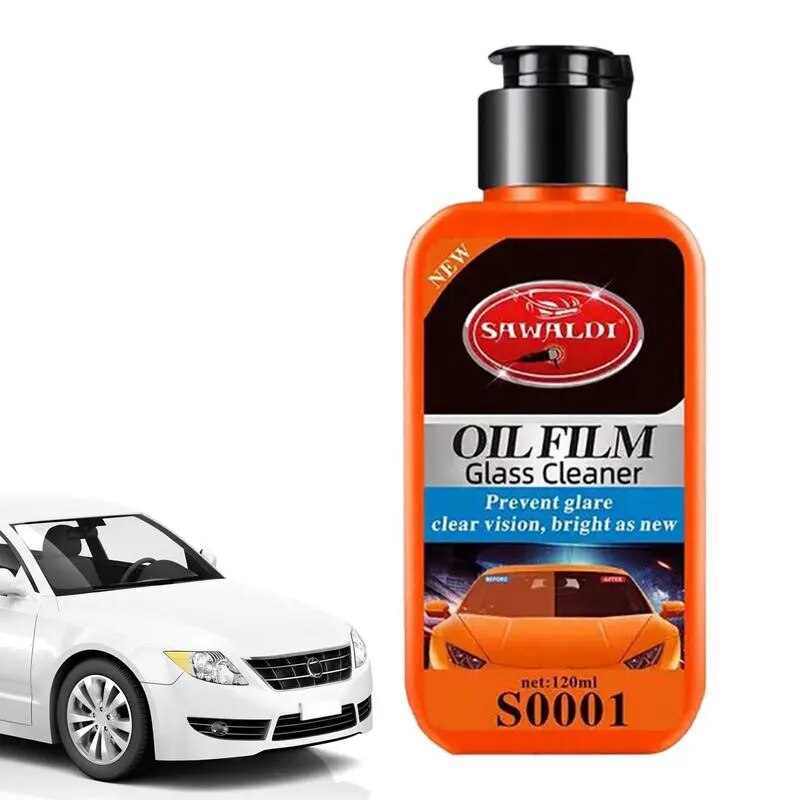 Car Glass Cleaner Automotive Windshield Window Cleaning Agent Cleaning Tool Eliminates Coatings Water Spots Waxes Oils Film To