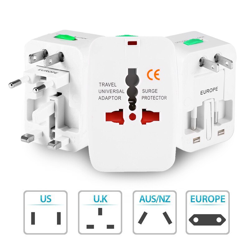 110-250V 3-10A Universal Travel AC Power Charger Plug Adapter AU US UK EU Converter Socket World Travel AC Power Charger Adapt