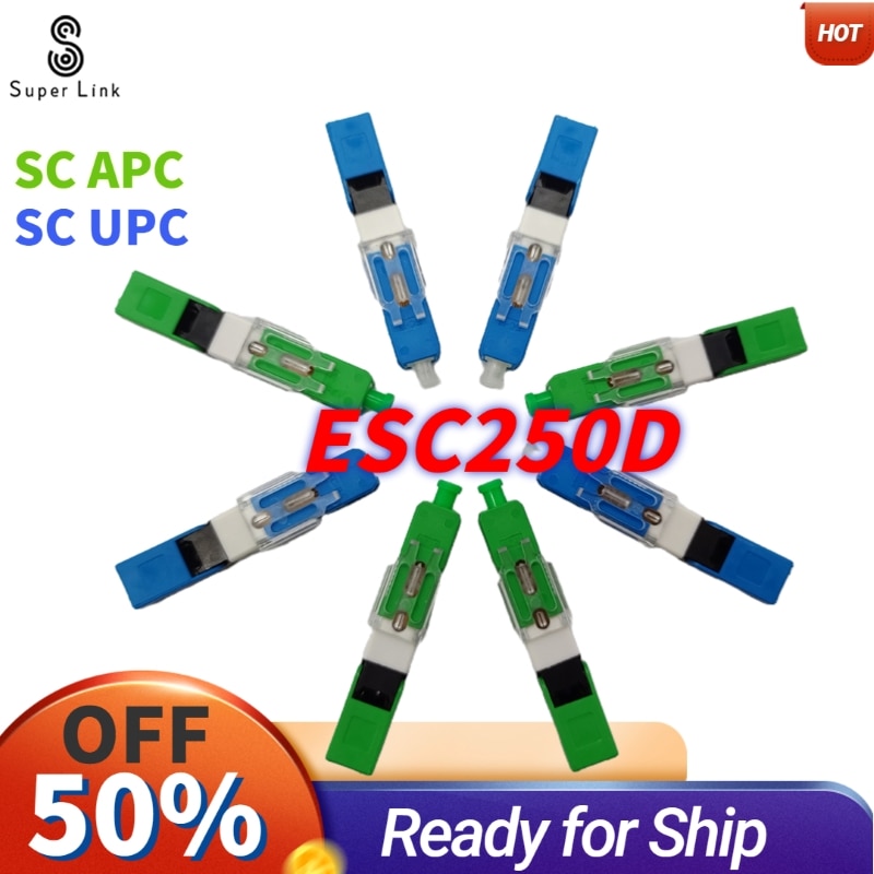 Fast Connector fiber optic ESC250D SC UPC SC APC SM Single-Mode Fast Connector sc apc FTTH Quick Connector Tool Cold Connector