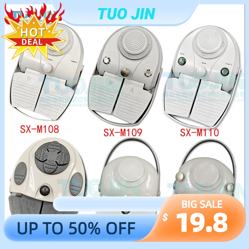Dental Multi-Function Foot Pedal Luxury Foot Control Switch Progressive Pedal Dental Chair Unit Dental Laboratory Equipment Tool