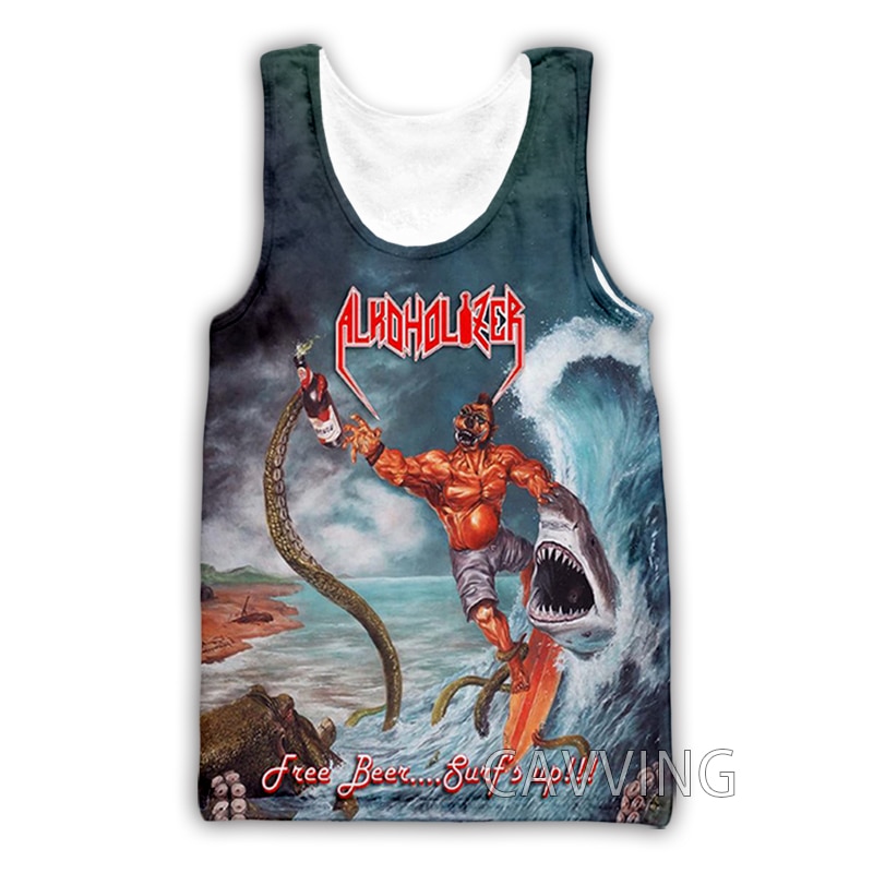 CAVVING 3D Printed Alkoholizer Rock Tank Tops Harajuku Vest Summer Undershirt Shirts Streetwear for Men/women