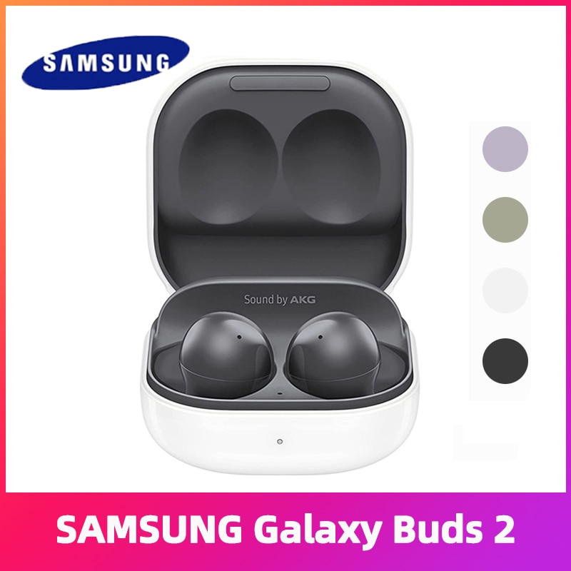 Original Samsung Galaxy Buds 2 Wireless Sports Headset Bluetooth 5.0 Earphone Waterproof Touch Control Earbuds With Microphone