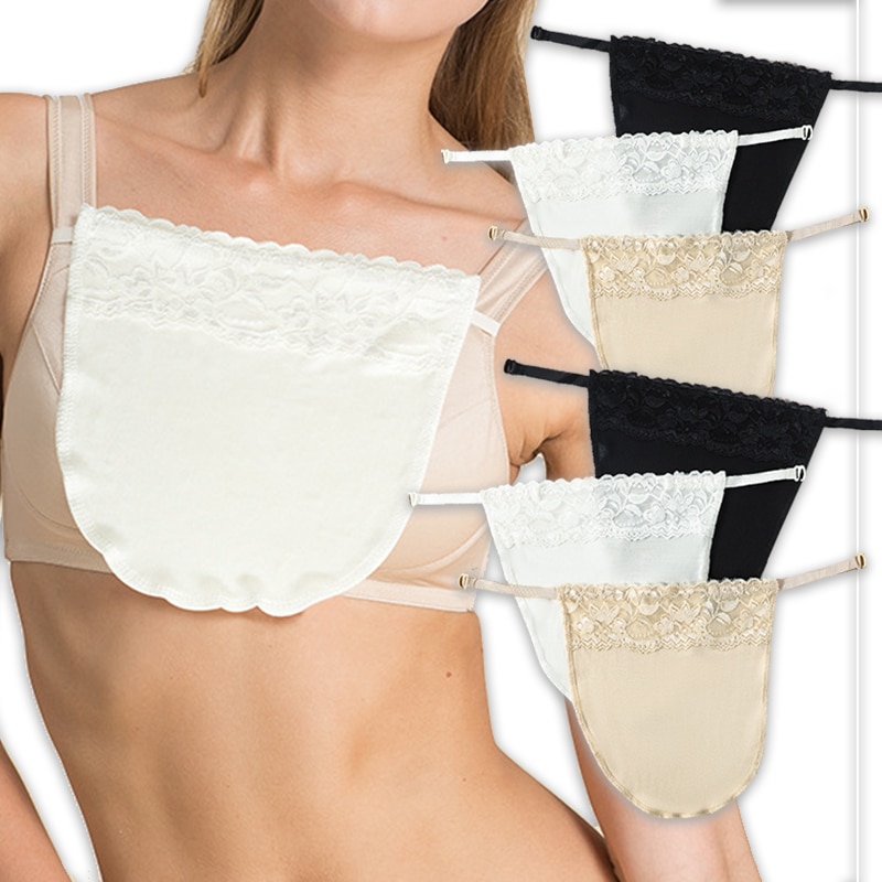 Women's Cover Up Chest Bra Floral Leaves Lace Mock Camisole Bra Insert Cleavage Cover Overlay Panel Vest Wrapped Chest Band
