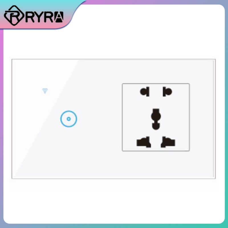 Smart Light Switch Wifi Touch Switch with universal Remote Control Work with 1 2 3 Gang 220V Tuya Smart Home Alexa Google