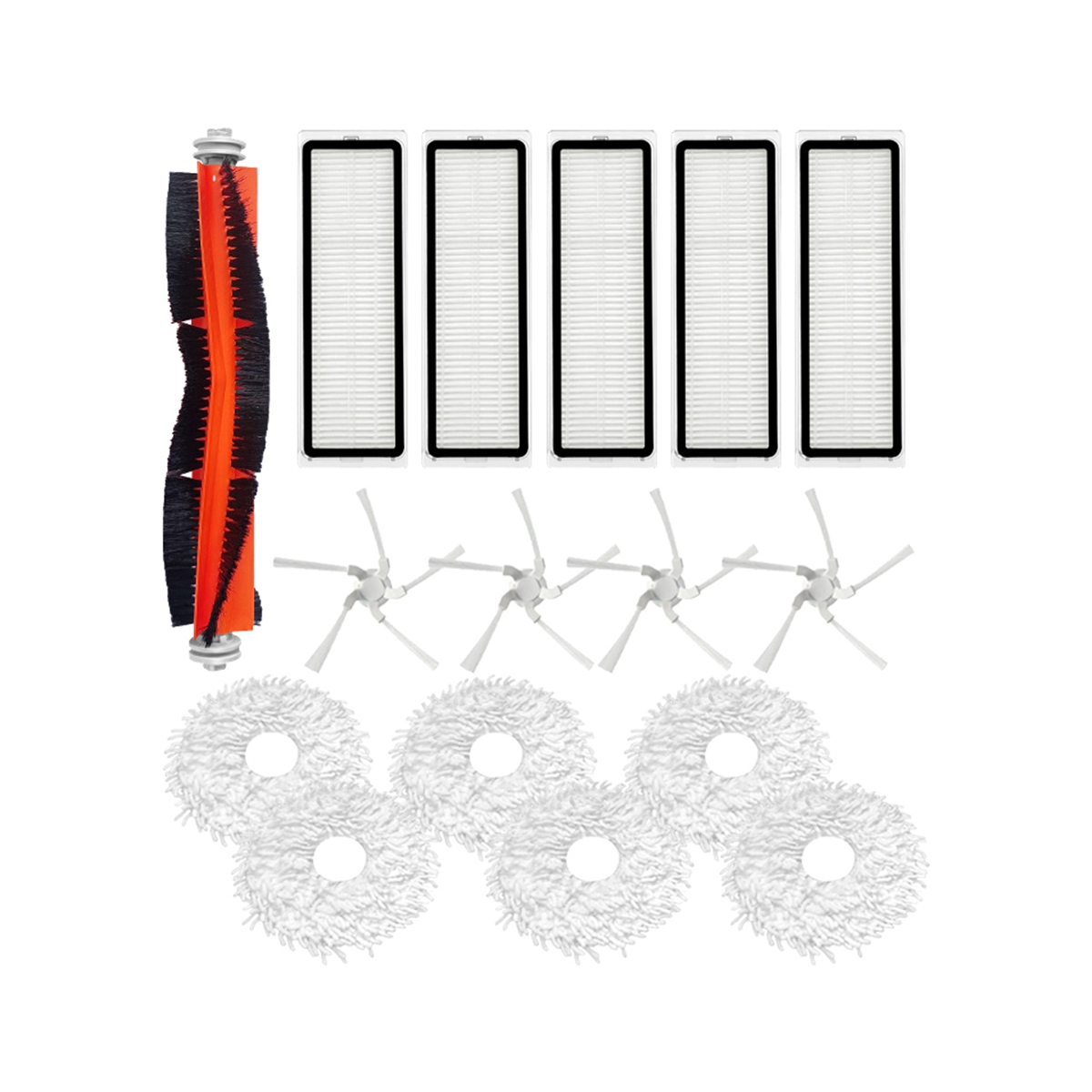 Main Brush Side Brush Filter Mop for Bot W10 W10Pro Vacuum Cleaner Replacement Accessory Kit