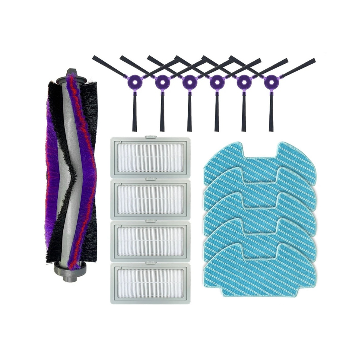 For I5 I5C VCR07 VCR08 MR09 VR05R5050WK Vacuum Cleaner Part Main Side Brush Hepa Filter Mop Cloth
