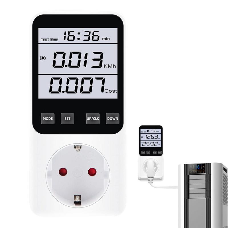 Power Metering Socket Power Analyzer European Standard Watt Meter Tester Plug-in Voltage Meter With LCD Display Power