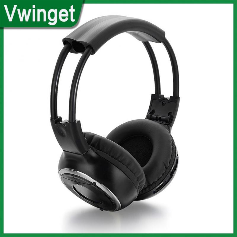 Universal IR Infrared Headphone Car Audio System Infrared Dual-channel Wireless Headset Sound Stereo Car Headphones Headset