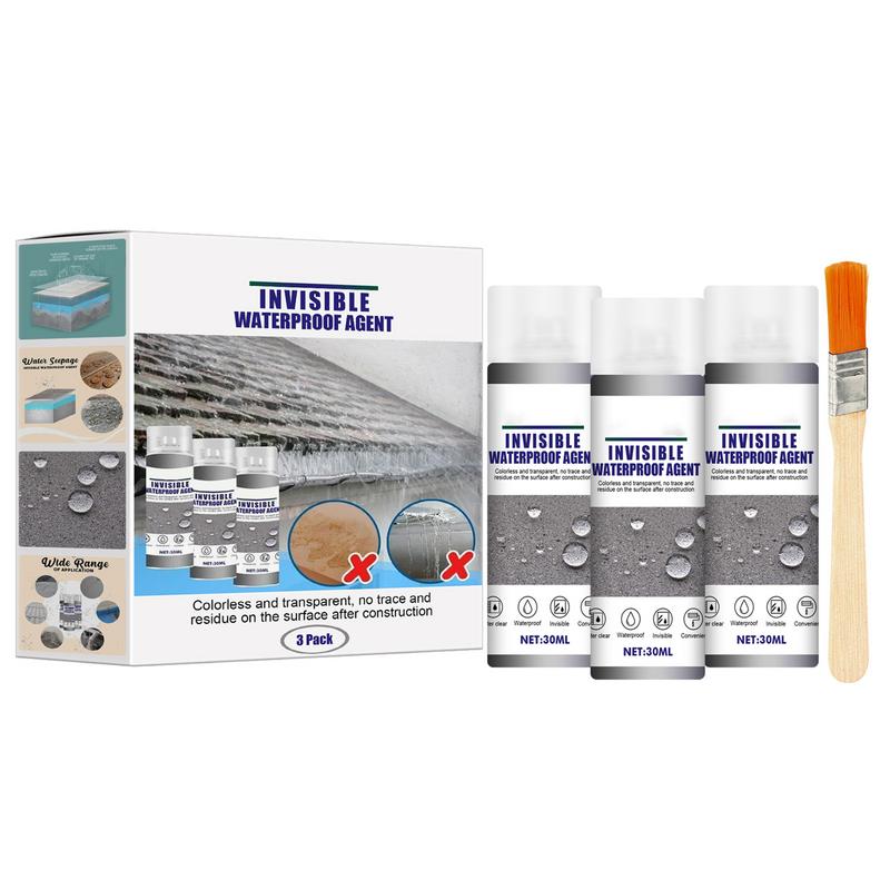 3PCS Waterproof Agent Toilet Anti-leak Nano Spray Glue Leak-trapping Repair Tools Strong Bonding Adhesive Invisible Glue Repair