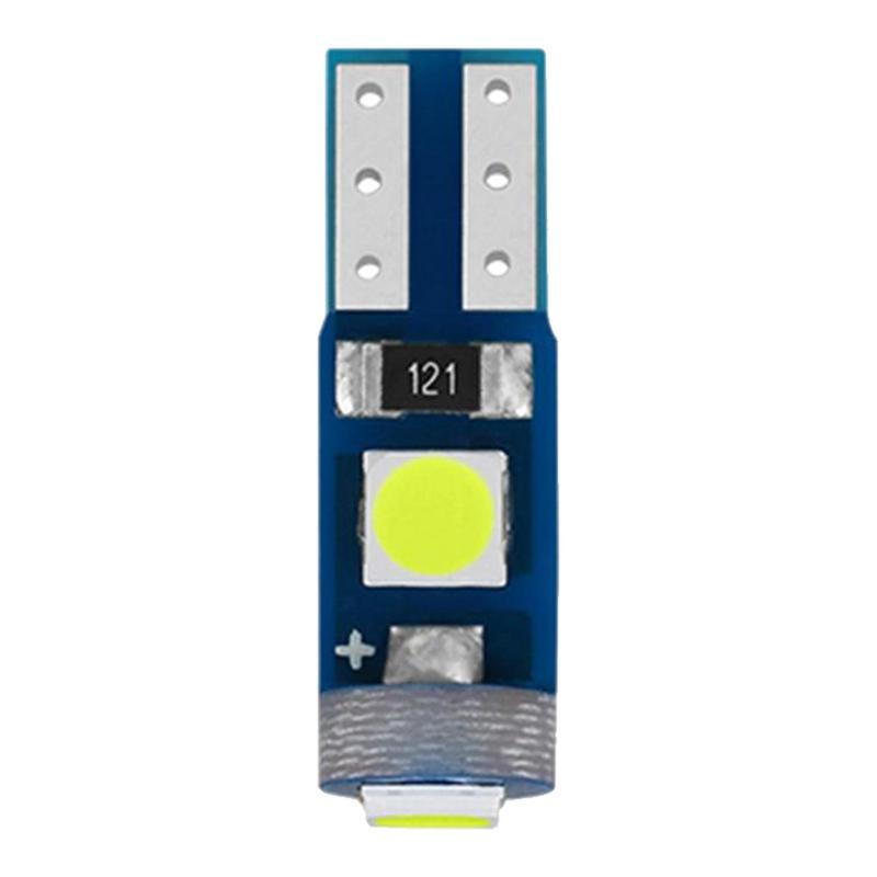 Car Instrument Lights T5 LED Bulb 3030 3SMD Dashboard Warning Indicator Light 12V LED T5 Red White Yellow Blue 10 Pieces