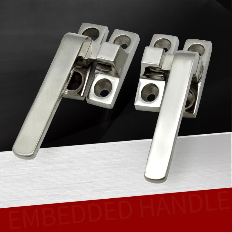 Handle Stainless Steel Soundproof Door Air Conditioning New Energy Rotary Sealed Handle Lock Container Door lock