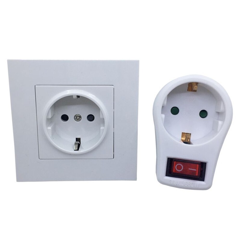Socket Supplies Socket Outlet Conversion Plug European Type Flame Retardant PP Power Tool 250V 16A Saves Money
