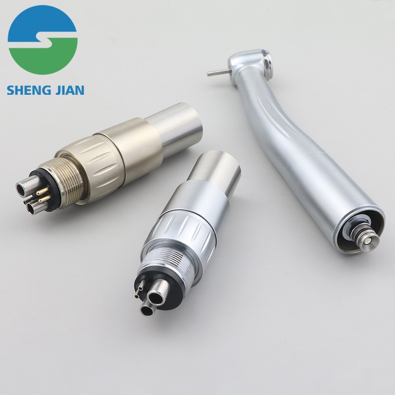 Dental High Speed Optic Fibe Quick Coupling Handpiece Triple Water Spray Turbine Compatible With NSK Dentistry Tools