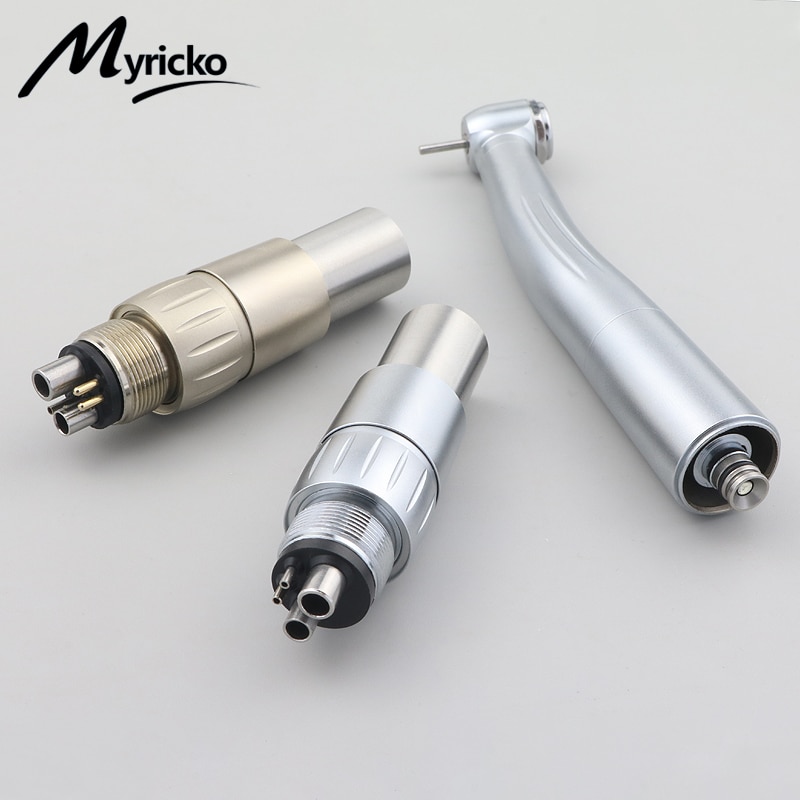 Dentist 2/4/6 Hole Fiber Optic LED High Speed Air Turbine Handpiece Compatible With Kavo Quick Coupling Super Powerful Tool