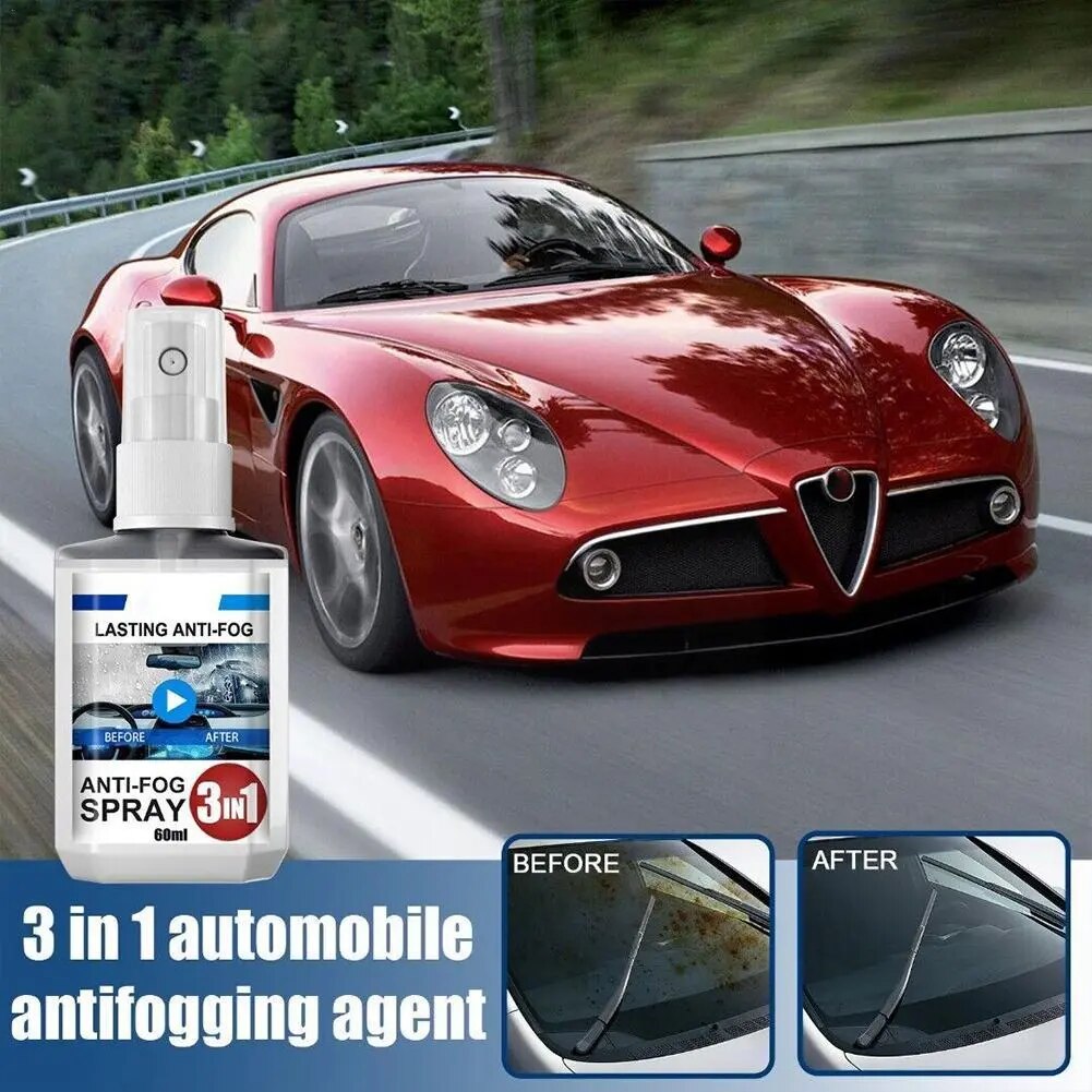 1PCS 60ml Anti-fogging Agent Car Defogger Spray Car Windscreen Repellent Rain Window Cleaner Anti-fogging Agent J5J0
