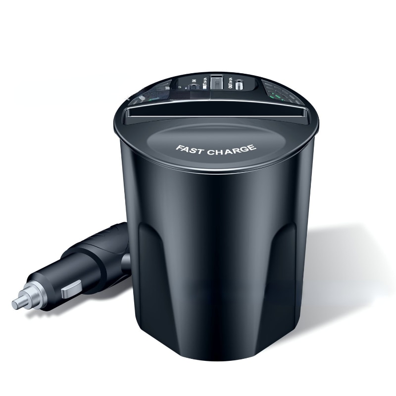 15W Fast Wireless Car Charger Cup For iPhone 14 13 12 11 ProMax XS XR 8 Plus Wireless Charging Cup For Samsung S21 S20 Note10
