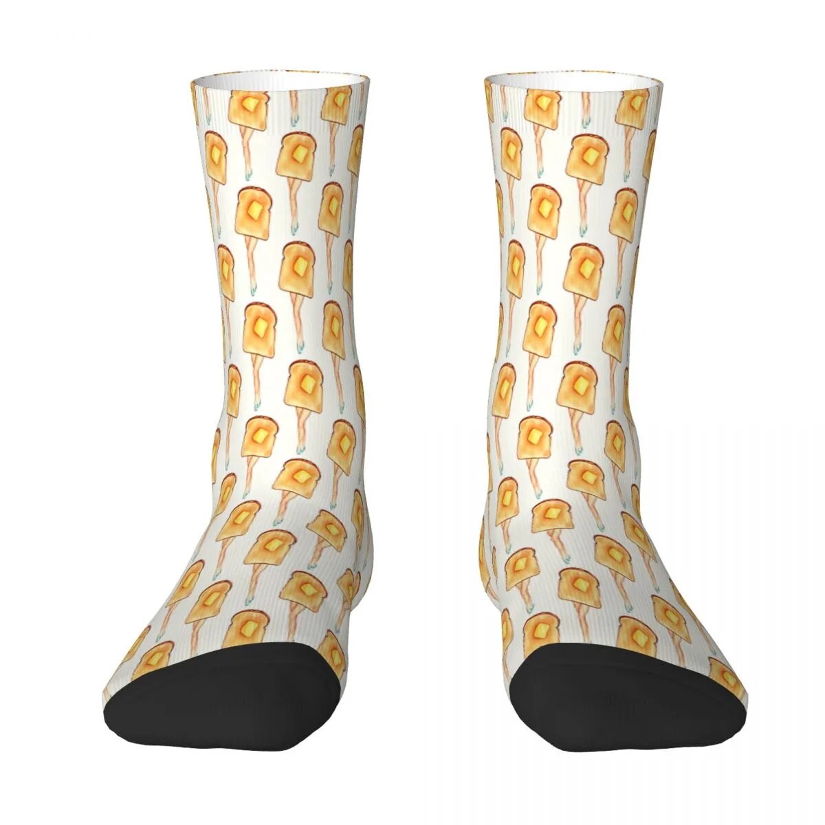 Toast Pin Up Pinup Sock Socks Men Women Polyester Stockings Customizable Design