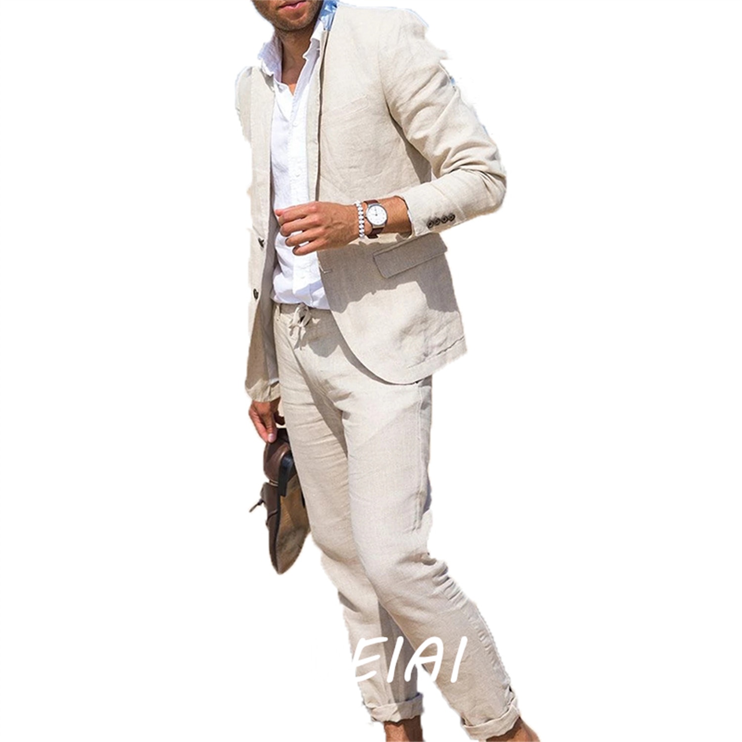 New Arilval Fashion Business Suits Wedding Men Suits Costume Homme Men Clothing Summer Spring Mens Suit 2PCS(Jacket+Pants)