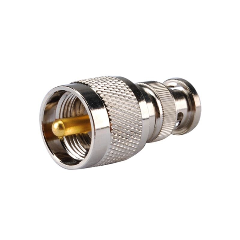 Superbat BNC Male to UHF PL-259 Plug Straight for Wifi Antenna RF Coaxial Adapter Connector