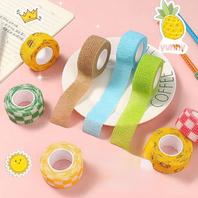 2.5CM*2.5M Finger Bandage Student Cute Combination Writing Finger Guard Anti-wear Hand Tape Cartoon Anti-wear Elf-adhesive