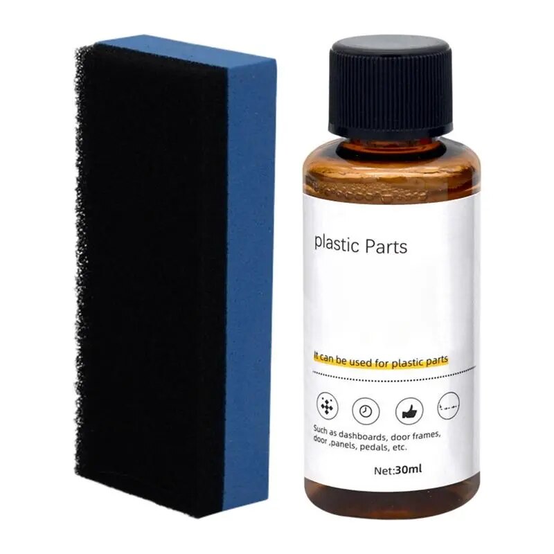 Coating Restorer For Cars Ceramic Coating Trim Restore 30ml Hydrophobic User Friendly UV Resistant Resists Water Prevent Fading