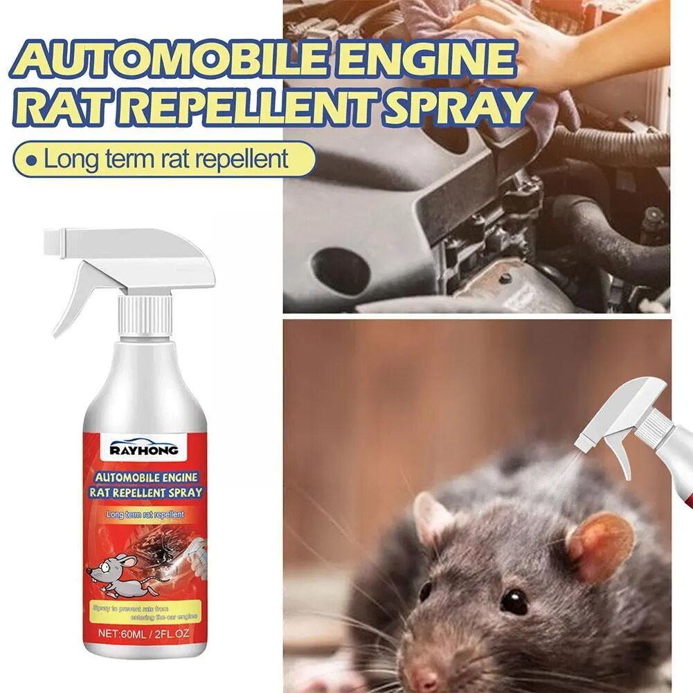 Mouse Control Spray Power Automobile Engine Mouse Spray 60ml Conserve Ecosystems For Protecting Wires Cables Car Engines 60 G5B3