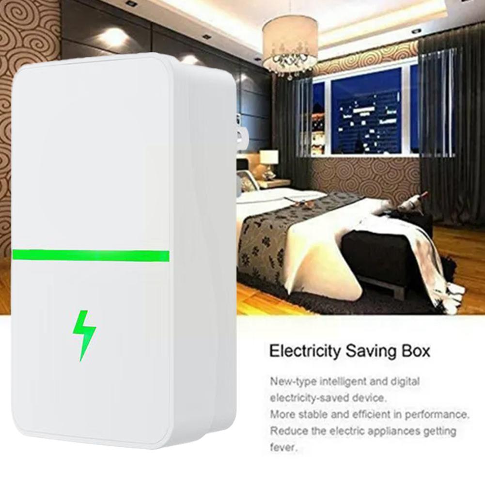 Home Power Energy Electricity Saving Box Socket Power Watt EU White Stop Energy Plug Color Factor Adapter Device Saver US U A7L6