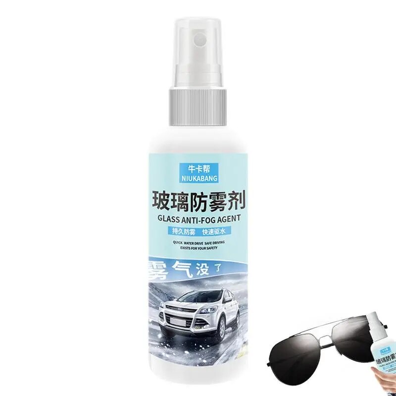 Antifogging Spray Car Glass Waterproof Coating Agent 100ML Anti-Fog Inside Window Glass Cleaner For The Car Windshield
