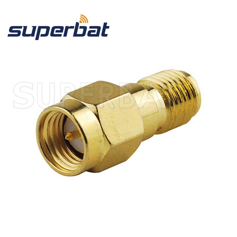 Superbat 5pcs SMA Adapter SMA Male to Female Straight RF Coaxial Connector
