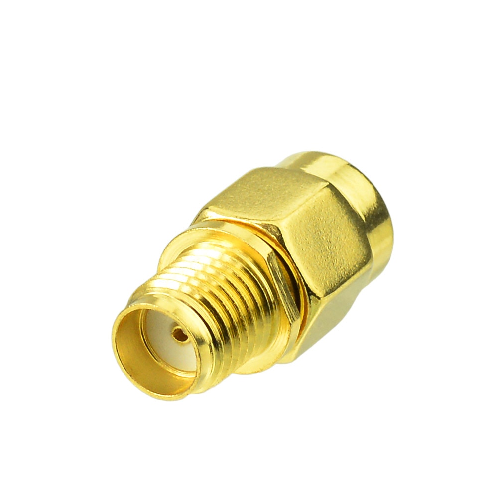 Superbat 5pcs SMA to RP-SMA Adapter RP-SMA Male to SMA Female Straight RF Coaxial Connector