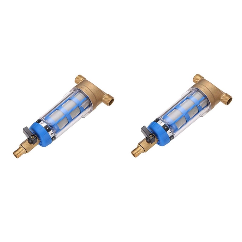 2X New Stainless Steel Copper Tap Water Purifier Pre-Filter Filtering Mesh