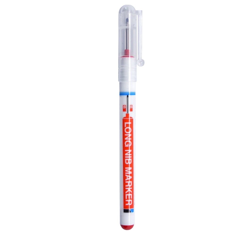 20mm Deep Hole Quick Drying Multifunction Construction Home Decoration Marker Pen Woodworking Water Resistant Long Nib Carpenter