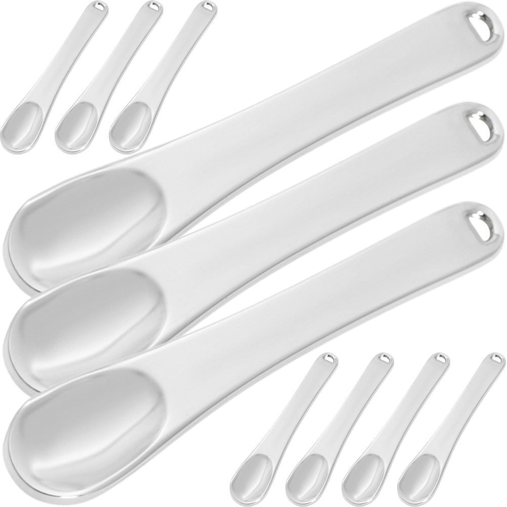 Metal Spoon Cosmetics Spoons Makeup Spatulas Tool Moisturizer Applicator Cream Scoop Tools Facial Mini