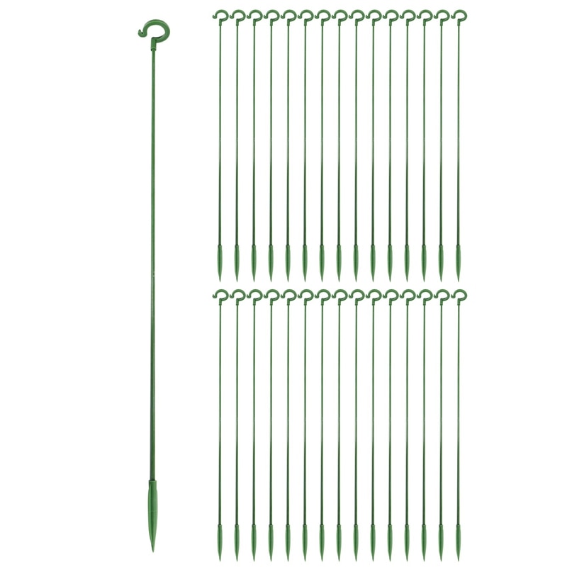 30Pcs Plant Stakes For Flowers, Single Stem Plant Support, Garden Plant Stakes For Amaryllis Orchid Lily Rose Tomatoes