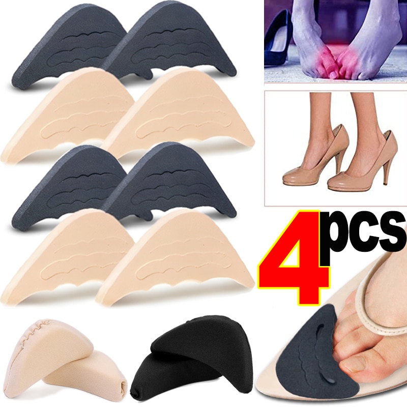 EVA Adjustable Soft Sponge Inserts High Heels Toe Plug Half Shoes Cushion Forefoot Insert Pad Feet Filler Insoles Anti-Pain Pads