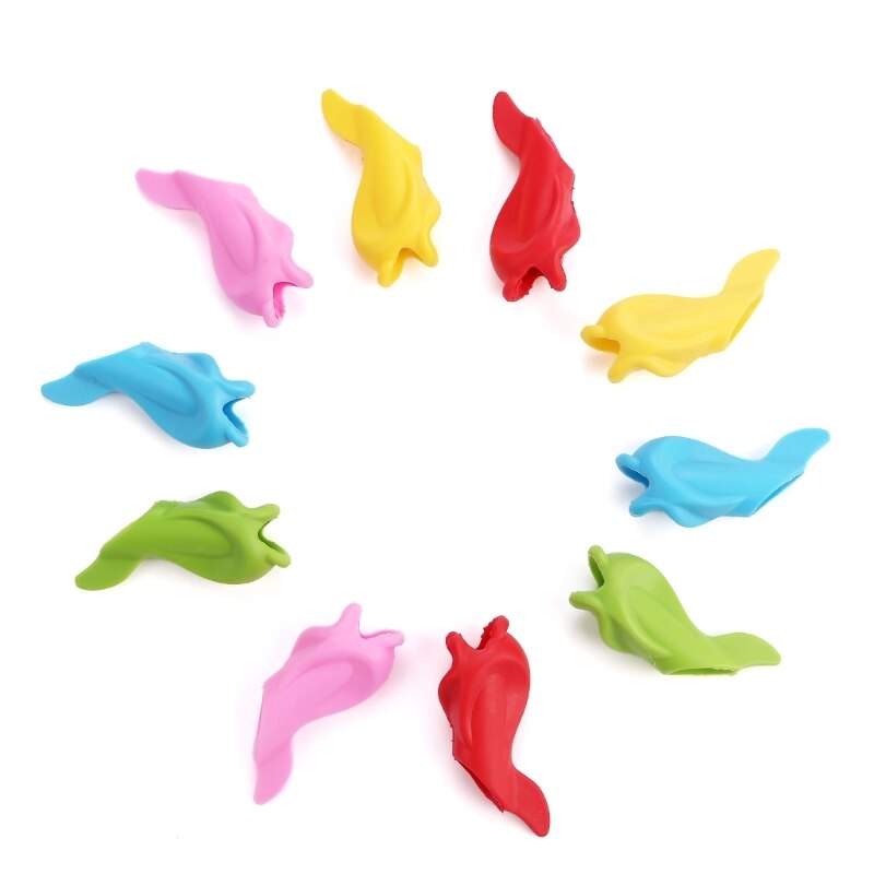 10Pcs Pencil Grippers Kids Pencil Holder Writing Aids Posture Correction Tool