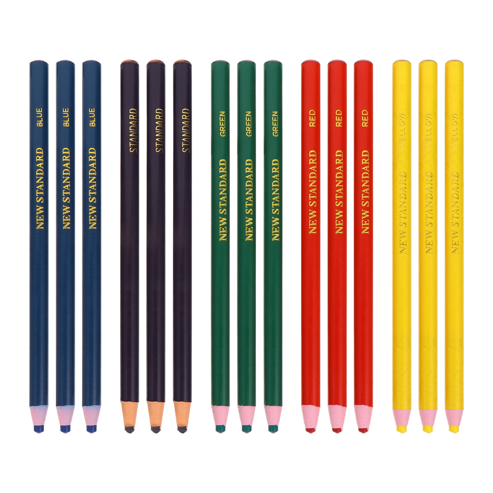 15 Pcs Pull Crayons Wax Pen Paper Roll Kids Metallic Peel-Off Grease China Marker