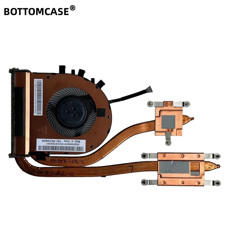 BOTTOMCASE® New For Lenovo Thinkpad L470 Cooling fan Cooler Radiator Heatsink 01AW249