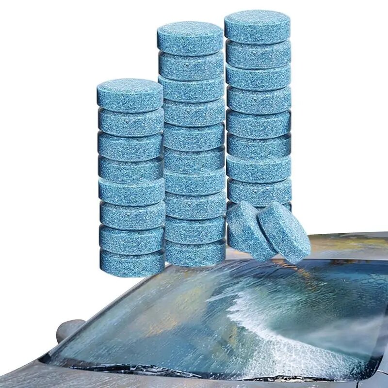 Cleaner Solid Concentrated Glass Water Wiper Car Cleaning Automobile Glass Degreasing Effervescent Tablet Car Acessories