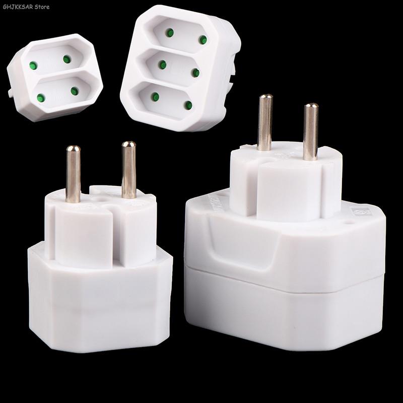 NEW 1PC EU Conversion Plug 1 to 2 / 1 to 3 Way European Standard Power Adapter Socket Travel Plugs AC 250V Wholesale