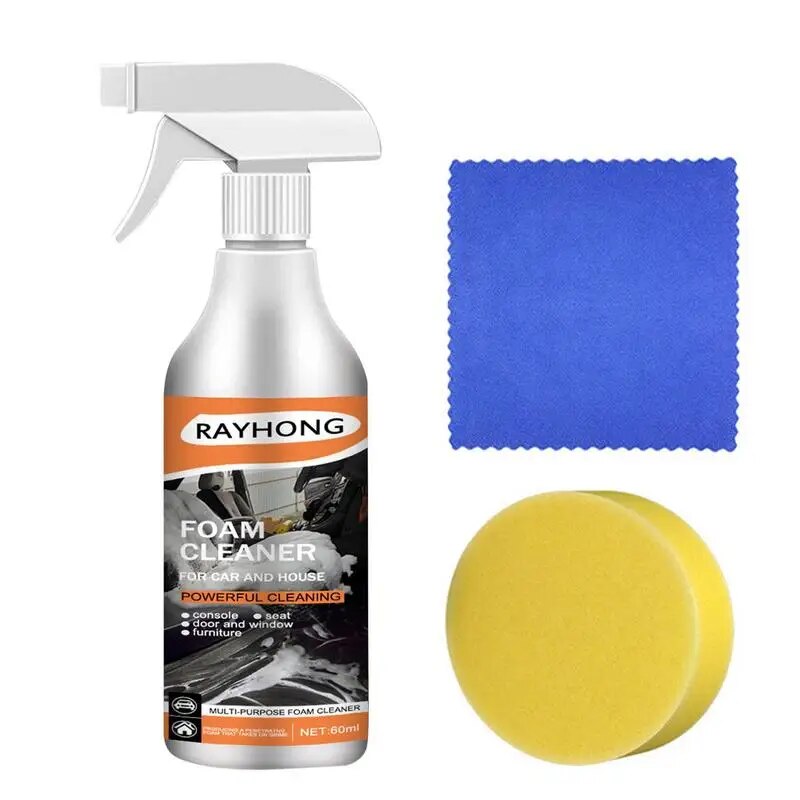 Multi-Purpose Foam Cleaner Rust Remover Cleaning Car Leather Seat Car Interior Accessories Home Kitchen Cleaning Foam Spray