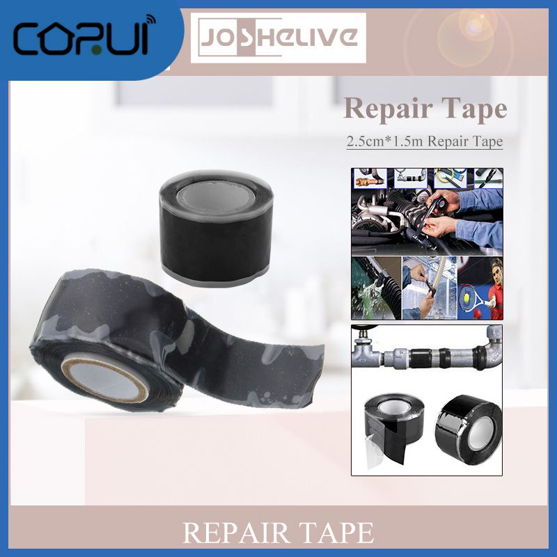 Black Strong Tape Anti-ultraviolet Water Pipe Insulation Adhesive Fixed Stop Electric Leakage Sealing Super Silicone Sealer Tape